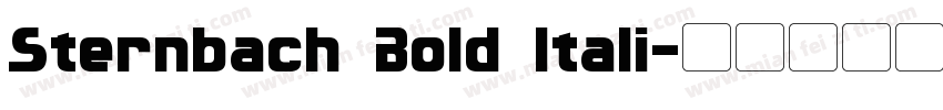 Sternbach Bold Itali字体转换